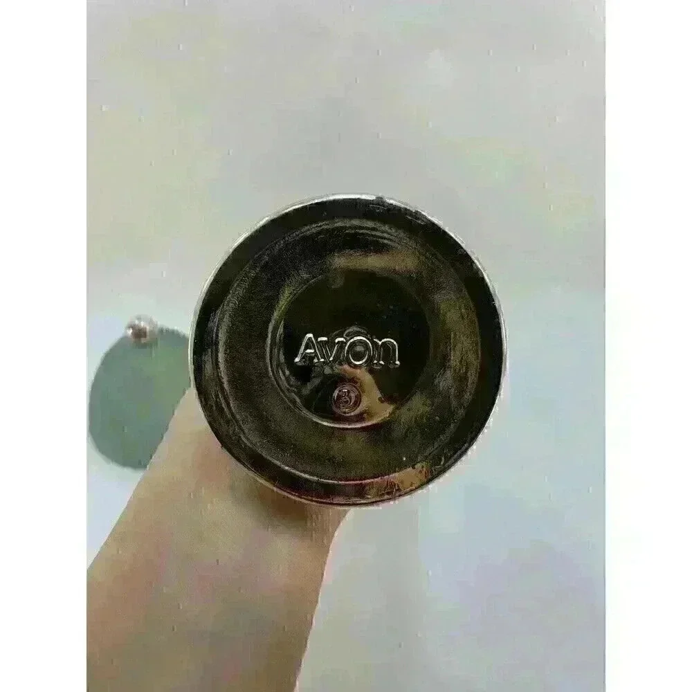 Vintage 1968 Avon Green Regence Tall Pedestal Candle‎ Holder with Lid Gold Base​